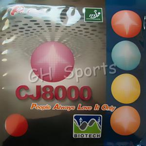 팔리오 CJ8000 바이오텍(2면 루프형) 핍스인 탁구(핑퐁) 러버(스펀지 포함)(36-38도)