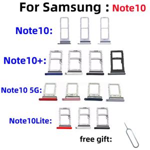 SIM 카드 SD 카드 트레이 칩 슬롯 서랍 홀더 삼성 Galaxy Note10 + note10Plus note10Lite SM-N770F/DS SM-N9750 트레이 슬롯