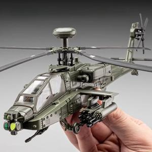1:32 스케일 AH-64 비행기 모델 장난감 자동차 합금 다이 캐스트 회전식 프로펠러 사운드 라이트 전투기 차량 모델 어린이 선물 용품
