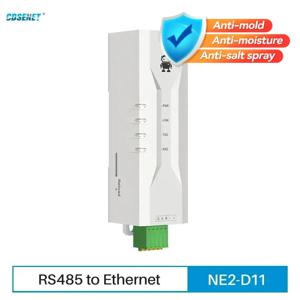 RS485 RS232 RS422 - 이더넷 시리얼 포트 서버 DIN 레일 설치 CDSENET NE2-D11 DC 8-28V Modbus MQTT HTTP DNS FOTA 원격 업