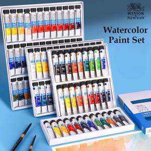 Winsor & Newton 36 색상 전문 수채화 물감 세트 안료 10ML 수채화 물감 아티스트를위한 미술 용품 ​​그림