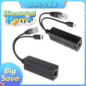 POE 분배기 48V ~ 5V 마이크로 USB tpye-C 100Mbps 및 1000Mbps Huawei Hikvision 용 기가비트 POE 카메라 인젝터 전원 공급 장치