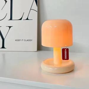 미니 데스크탑 선셋 나이트 램프, 창의적인 USB 충전식 버섯 모양 LED 무드등, 커피 바, 홈 데코, 침실용