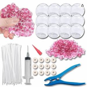 TPR 빈 볼 스킨 DIY 스퀴시 스트레스 해소 키트 투명 리필 가능 수제 공예 용품 맞춤형 피젯 토이 제작용