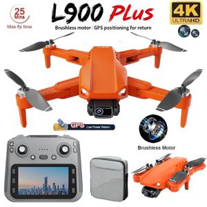 드론 L900 플러스 4K 프로페셔널 5G GPS HD 듀얼 카메라 촬영 브러시리스 스크린 리모컨 접이식 쿼드콥터 장난감
