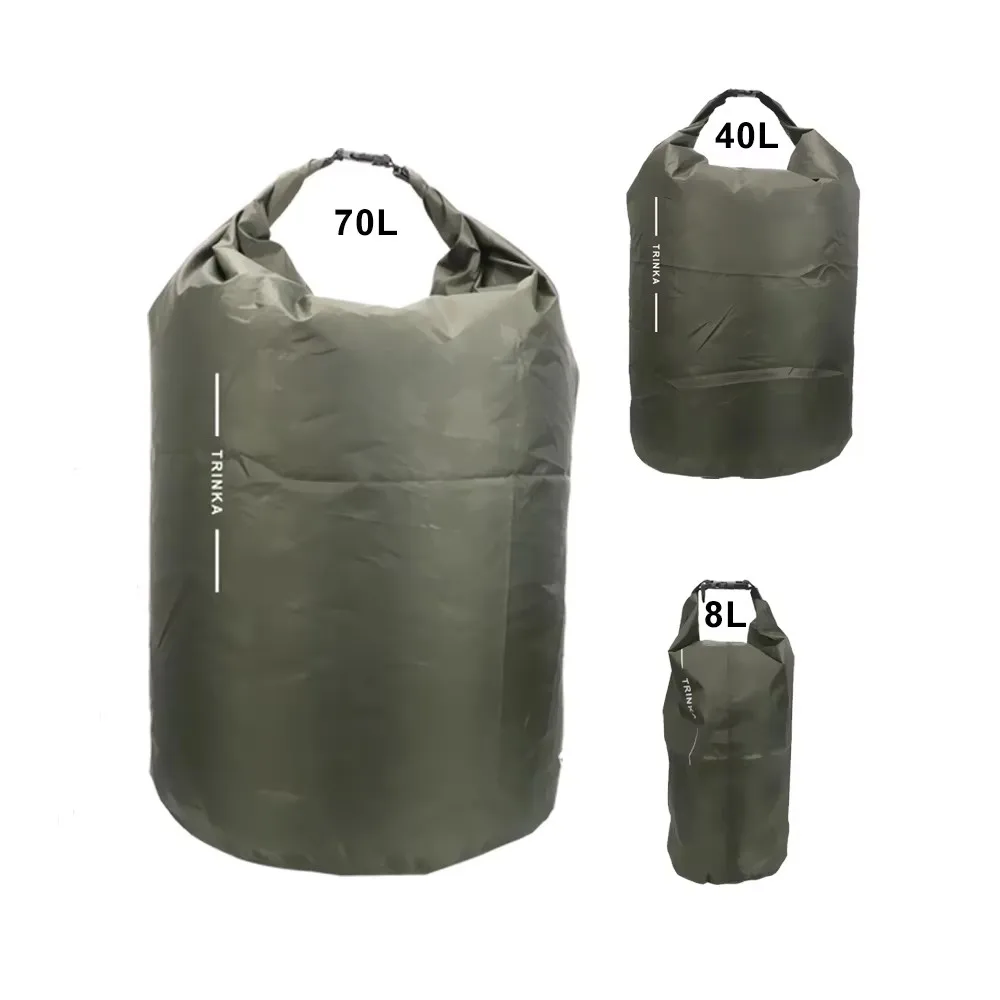 로잉, 카약, 카누용 방수 보관 가방, 8L, 40L, 70L, 물을 담지 않는 방수 가방, 야외 여행에 적합