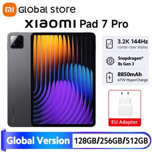 새로운 샤오미 패드 7 프로 글로벌 버전 8850mAh 배터리 11.2인치 3.2K 144Hz 디스플레이 67W 하이퍼차지 스냅드래곤 8s Gen 3 CPU 미 태블릿