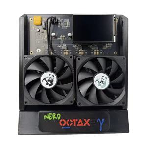 NerdOctaxe BTC Miner 12TH/s 160W 16J/Th 8*BM1370 ASIC 칩 비트코인 ​​채굴용 2.4G WiFi 오픈 소스 채굴 기계