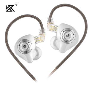 KZ EDX Pro X 스포츠 HIFI 이어폰 0.78mm 2핀 분리형 케이블 HD 노이즈 감소 마이크 게임 및 통근용