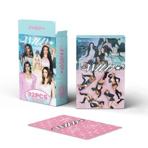 92개의 작은 카드 KATSEYE 새 앨범 WILD 상품 3인치 포토 카드 연예인 스티커 LOMO 인사말 카드