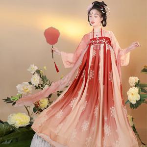 전통 중국 의류 Hanfu 세트 여성 세련된 자수 동화 드레스 코스프레 의상 고대 동양 스타일 공주