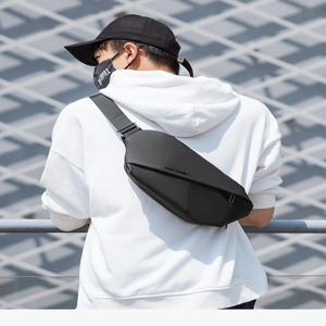 마크 라이든 남성 캐주얼 스포츠 크로스백 트렌디 싱글 숄더백 옥스포드 천 지퍼 잠금 무지 레저용