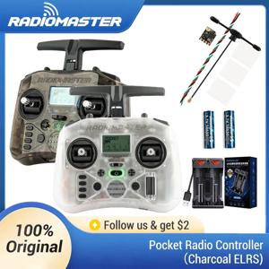 Radiomaster Pocket EdgeTX 2.4G 무선 컨트롤러 FCC LBT(Mode2 왼손 스로틀) CC2500/ELRS 홀 짐벌 송신기