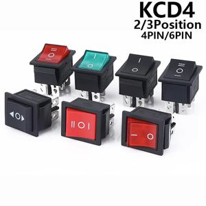 래칭 로커 스위치 전원 스위치 I/O 4 핀 6 핀(라이트 포함) 16A 250VAC 20A 125VAC KCD4 2/3 위치