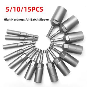 80mm 길이 딥닝 파워 너트 드라이버 드릴 비트 세트 5.5-19MM 전동 공구용 임팩트 소켓 어댑터 6.35MM 육각