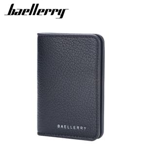 Baellerry 남성용 슬림 지갑 부드러운 PU 가죽 미니 신용 럭셔리 브랜드 카드 홀더 지갑 ID 카드 케이스 남성용 카드 홀더