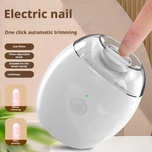 2 in 1 LED 조명 전동 손톱깎이, 아기 및 성인용 자동 손톱 그라인더 트리머, 미니 매니큐어 도구, 네일 케어
