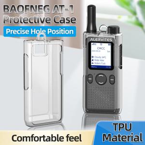 ABBREE AT-1 워키 토키 투명 보호 케이스 투명 TPU 커버 BAOFENG AT-1 햄 라디오용 투명 케이스 안티 드롭 케이스