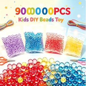 야외 스포츠용 90000개 7-8mm 투명 블루 BB 탄환, 에어소프트 블래스터용 예비 탄환, 창의적인 DIY 원형 비즈, 수제 공예품