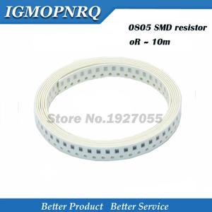100Pcs 0805 SMD 1/4W 0R ~ 10M 칩 저항기 5% 0.1R 0.28R 10R 100R 220R 330R 470R 1K 4.7K 10K 47K 100K 0 0.82 10 100 330 470 옴