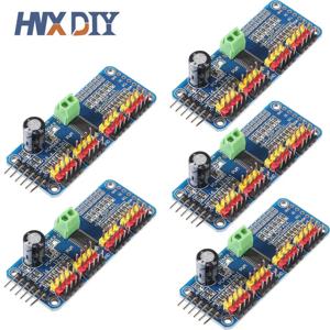 PWM 서보 모터 드라이버, I2C 모듈 로봇, PCA9685, 16 채널, 12 비트, 1-5 개