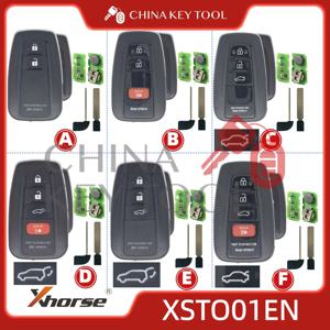 1개 Xhorse XSTO01EN 글로벌 버전 토요타 XM38 스마트 키 4D 8A 4A 올인원 로고 포함 VVDI 지원 리뉴얼