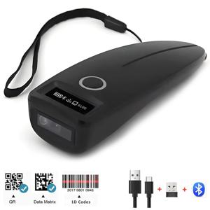 바코드 스캐너 무선 1D 2D QR 코드 스캐너 USB 블루투스 미니 포켓 QR 리더 IOS 안드로이드 윈도우 모바일 결제