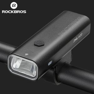 ROCKBROS 충전식 자전거 프론트 라이트, 알루미늄 합금 사이클링 손전등, MTB 도로 자전거 헤드라이트, IPX6 타입-C 방수, 600LM
