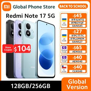 샤오미 레드미 노트 17 5G 스마트폰 글로벌 버전 120Hz 6.99인치 디스플레이 6GB / 8GB 램 스냅드래곤 ®   4세대 4 CPU 7700mAh 45W 50MP