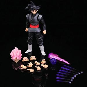 새로운 드래곤볼 블랙 고쿠 자마스 애니메이션 액션 피규어 슈퍼 사이야인 영화 버전 DBZ 모델 다양한 액세서리 포함 장난감 선물
