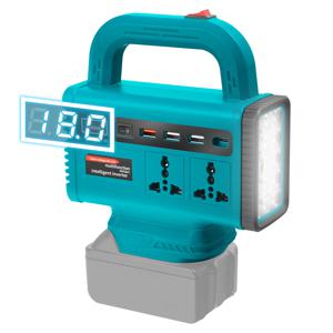 마키타 18V 배터리용 150W 휴대용 파워 인버터, DC 18V를 AC 110V/220V로 변환하는 파워 스테이션, 야외 캠핑 및 비상용