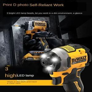 DEWALT DCF 새로운 850 20V 무선 전기 스크루드라이버 브러시리스 모터 충전식 드릴 전기 임팩트 렌치 고 토크