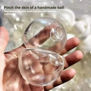 DIY 빈 공 껍질, 수제 스퀴시 장난감용 투명 부드러운 고무 스킨, 말토즈 스퀴즈 볼, 창의적인 스트레스 해소 장난감