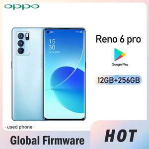 OPPO Reno 6 Pro 5G 글로벌 펌웨어 스마트폰 MTK Dimensity 1200 12GB 256GB 후면 카메라 64MP r6p 4500mAh 배터리 중고폰