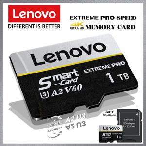 레노버 익스트림 프로 SD 메모리 카드 128GB 고속 마이크로 TF SD 카드 256GB 512GB 1TB V60 A2 U3 미니 플래시 카드 (휴대폰 카메라용)