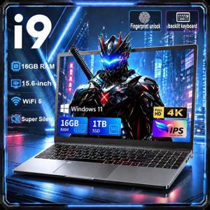 2026 게이밍 노트북 인텔 코어 i9 9880H 15.6인치 32GB RAM 2TB SSD 윈도우 11 1920x1080 FHD 울트라 슬림 노트북 (사무실 및 학습용)