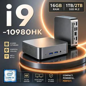 2026 인텔 코어 I9-10980HK 윈도우 11 프로 인텔 N150 미니PC 16GB 램 1TB 2TB SSD 게이밍 I9 컴퓨터 WiFi6 미니 데스크탑 PC USB3.0