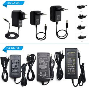 DC 5V 12V 24V 조명 변압기 AC 110V 220V 스위칭 전원 공급 장치 1A 2A 3A 5A 6A 8A 10A CCTV LED 램프 용 LED 전원 어댑터