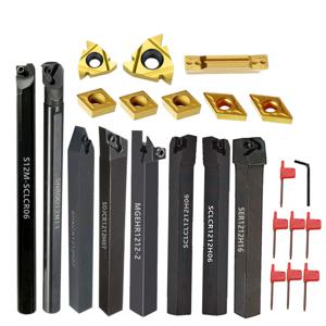 8MM 10MM 12MM 16MM CNC 선반 터닝 도구 홀더 적용 가능한 인서트가있는 보링 바 터닝 스레딩 용 렌치 세트