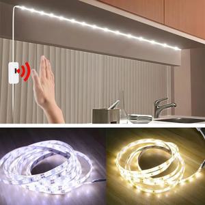 USB 60 LED 스트립 조명, DC 5V 스마트 조광기 제스처 센서, 스위치 제어 백라이트 테이프, TV 램프, 방 홈 장식용 LED 조명