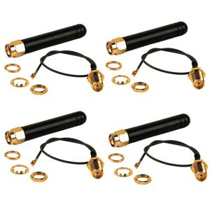 915MHz LoRa 안테나 3dBi U.FL - SMA 커넥터 (Heltec 915MHz Lora 32 V3 CubeCell HTCC-AB02S LoRa GPS 보드용) (4개입)