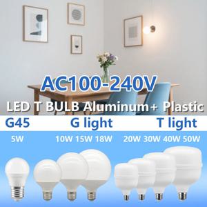 1-5PCS 5W 10W 20W 30W 40W 50W 고출력 LED 전구 E27 AC100-240V 따뜻한 빛 시원한 조명 6000K 4000K 가정용 침실용 램프