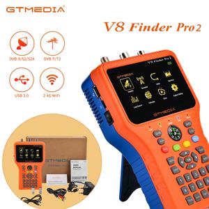GTMEDIA V8 파인더 프로 2 위성 신호 탐지기 DVB-S2X/S2/S/T2/T/C AHD H.265 미터 위성 100% 정품