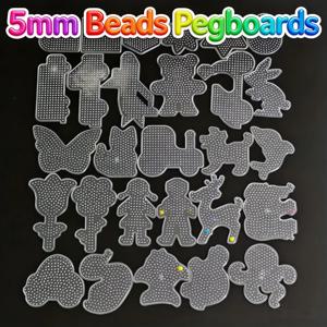 5mm 하마 비즈 장난감 DIY 비즈 도구 교육용 탱그램 직소 퍼즐 페그보드 아트 템플릿 어린이용 퓨즈 비즈 DIY 스텐실 공예