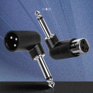 3핀 XLR 암수-6.5mm 오디오 어댑터 무선 마이크, 일렉트릭 기타, 마이크 스피커, 스튜디오용 전문 컨버터