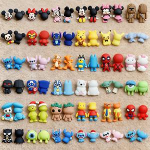 10pcs 3D 실리콘 비즈 캐릭터 식품 등급 실리콘 루즈 비즈 DIY 쥬얼리 젖꼭지 목걸이 수제 공예 액세서리