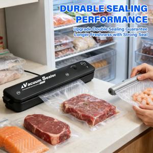 220V/110V 자동 공기 밀봉 시스템을 갖춘 진공 밀봉기 - 무료 진공 백이 포함된 가정용 식품 포장기