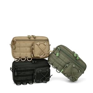 1000D EDC 파우치 몰리 오거나이저 가방 유틸리티 EDC 도구 파우치 수평 모듈형 파우치 아웃도어 허리팩 EMT 헌팅 패니팩