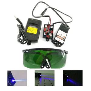 450nm 2.5W 블루 레이저 모듈 2500mW TTL 조정 가능한 초점 CNC 조각기 레이저 헤드 12V 안전 안경 포함