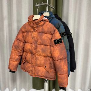 스톤 다이 염색 탈부착 후드 로퍼 코튼 재킷 아메리칸 하이 스트리트 스타일 스탠다드 핏 보온성 폴리에스터 섬유 청소년 캐주얼